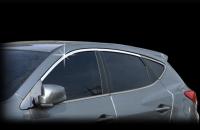 Hyundai ix35 (10–) Молдинги окон верхние, Abs пластик, хром