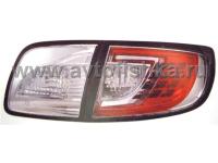 Mazda 3 (2003-2006) седан задние фонари светодиодные хромированные, комплект лев.+прав.