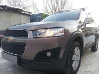 Chevrolet Captiva (13–) Защита радиатора, чёрная (2 части)