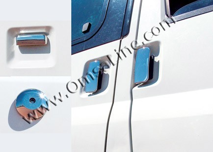 Ford Transit (06–13) Накладки на дверные ручки, нерж., 4 двери ( 5 шт.)