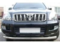 Toyota Land Cruiser Prado 120 защита переднего бампера, труба 70 мм