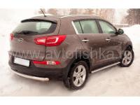 Kia Sportage (10-) защита заднего бампера, труба 76 мм