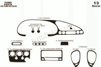 Ford Fiesta 1999-2002 декоративные накладки (отделка салона) под дерево, карбон, алюминий