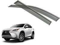 Lexus NX (14–) Дефлекторы боковых окон с логотипом, дымчатые, OEM стиль