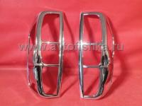 Nissan Navara (05-12) хромированные декоративные накладки на задние фонари, комплект 2 шт.