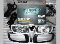 Mitsubishi Pajero 3 (2000-2003) передние противотуманные хромированные фары, комплект 2 шт.