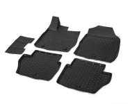 Ford Fiesta (16–) Коврики салона (полиуретан), чёрные (седан,хэтчбек)