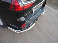 Lexus LX (15–) Накладка на задний бампер (лист) (бензин/дизель)