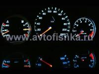 Mercedes W210 E class 1995-1999 светящиеся шкалы приборов - накладки на циферблаты панели приборов, дизайн № 1