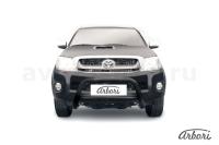 Защита передняя Arbori d76 низкая черная TOYOTA HILUX 2008-2011
