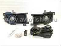 Mitsubishi Lancer 9 (05-07) фары передние противотуманные с черными рамками, комплект 2 шт.