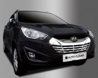 Hyundai ix35 (10–13) Накладки на решетку радиатора, хром 4 части, Abs пластик