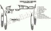 Декоративные накладки салона Nissan Altima 1998-2001 полный набор, Соответствие OEM, 13 элементов.