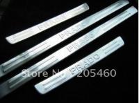 Toyota Prado J120 (2003-2009) накладки порогов дверных проемов из нержавеющей стали, комплект 4 шт.