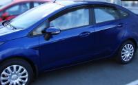 Ford Fiesta (09–) Дефлекторы боковых окон, темные, 4 части, седан