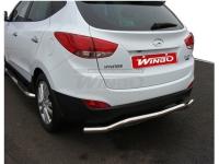 Hyundai IX35 (10-) защита заднего бампера из нержавеющей стали 51mm