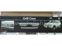 Mitsubishi Pajero III (00-06) вставка решетки радиатора хромированная.