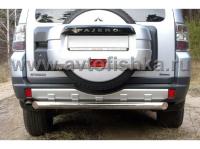 Mitsubishi Pajero 4 (06-) защита заднего бампера, труба 70 мм