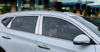 Hyundai Tucson (16–) Молдинги на стёкла (окантовка) + накладки на стйки дверей, нерж.
