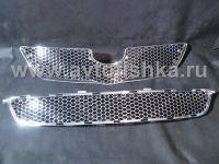 Toyota Corolla (06-10) решетка радиатора и переднего бампера хромированные, комплект 2 шт.