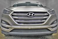 Hyundai Tucson (16–) Защита радиатора Premium, чёрная, верх (4 части)