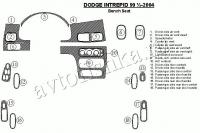 Декоративные накладки салона Dodge Intrepid 1999-2004 Автоматическая коробка передач, Bench Seat, Без Traction Control