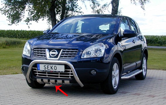 Nissan Qashqai (07–) Защита картера, нерж. (уголки 680300 приобретаются отдельно)