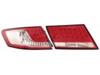 Honda Odyssey (09-) фонари задние светодиодные, красно-хромированные, комплект 2 шт.