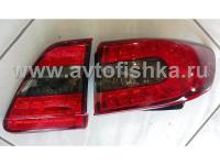 Toyota Corolla (2011-) фонари задние светодиодные красно-тонированные, комплект лев.+прав.