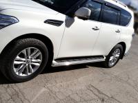 Защита штатного порога d53 NISSAN PATROL 2010-2013