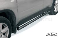 Защита штатных порогов Arbori d57 труба черная NISSAN X-TRAIL 2011-2014