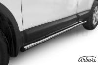 Защита штатных порогов Arbori d57 труба NISSAN QASHQAI 2010-2013