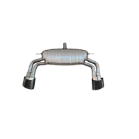 Раздвоенный выхлоп RS3 для Audi A3 S-line 2017-2020 - нержавейка