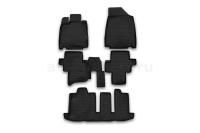 Коврики в салон NISSAN Pathfinder, 2014->  5 шт. (полиуретан)