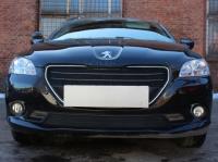 Peugeot 301 (12–15) Защита радиатора, чёрная, низ