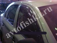 Дефлекторы боковых окон 2 части дымчатые Skoda Octavia 2000-2004, Octavia tour 2000-2010