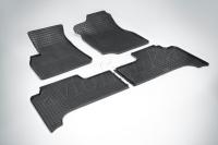 Toyota Land Cruiser 100, Lexus LX470 (98-09) резиновые коврики, дизайн "Сетка"