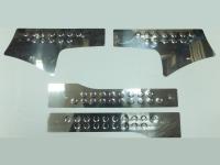 Накладки на внутрение пороги, нерж., 4 части