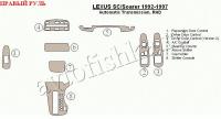 Lexus SC/Soarer (92-97) декоративные накладки под дерево или карбон (отделка салона),  АКпп , правый руль