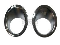 Nissan Qashqai (06-) окантовки противотуманных фар переднего бампера, комплект 2 шт.