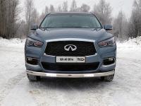 Infiniti QX60 (16–) Защита передняя нижняя (овальная с ДХО) 75х42 мм