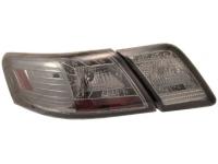 Toyota Camry V40 (2006-2011) задние светодиодные фонари полностью тонированные, комплект 2 шт.
