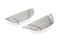 Декоративные элементы решётки радиатора (2 элемента из 8 трубочек) "Mitsubishi Outlander XL" 2006-10, MIOU.91.2992