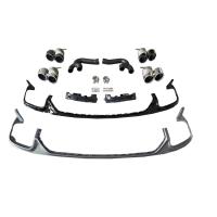 Диффузор RSQ8 с насадками для Audi Q8 2019-2022