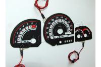 Ford Fiesta MK3 светодиодные шкалы (циферблаты) на панель приборов