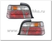 BMW 3 E36 4 дв. седан фонари задние серебристые, комплект 2 шт.