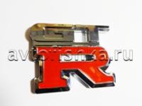 Эмблема на кузов GTR хромированная с красным