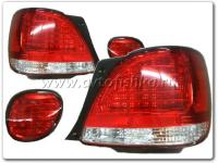 Lexus GS300, GS430 (97-04) задние фонари светодиодные красно-хромированные, комплект лев.+прав.