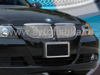 BMW 3 E90 05-08 решетка радиатора хромированная, сетка из полированной нержавеющей стали, вставки 2 шт.