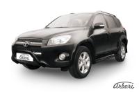 Защита передняя Arbori d76 "мини" черная TOYOTA RAV-4 L 2009-2010